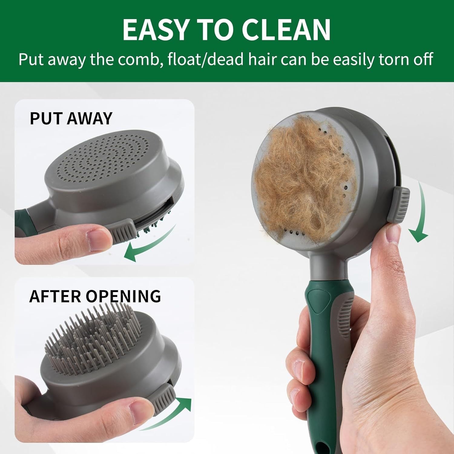 2-in-1 Pet Brush - Detangling and Massage Brush