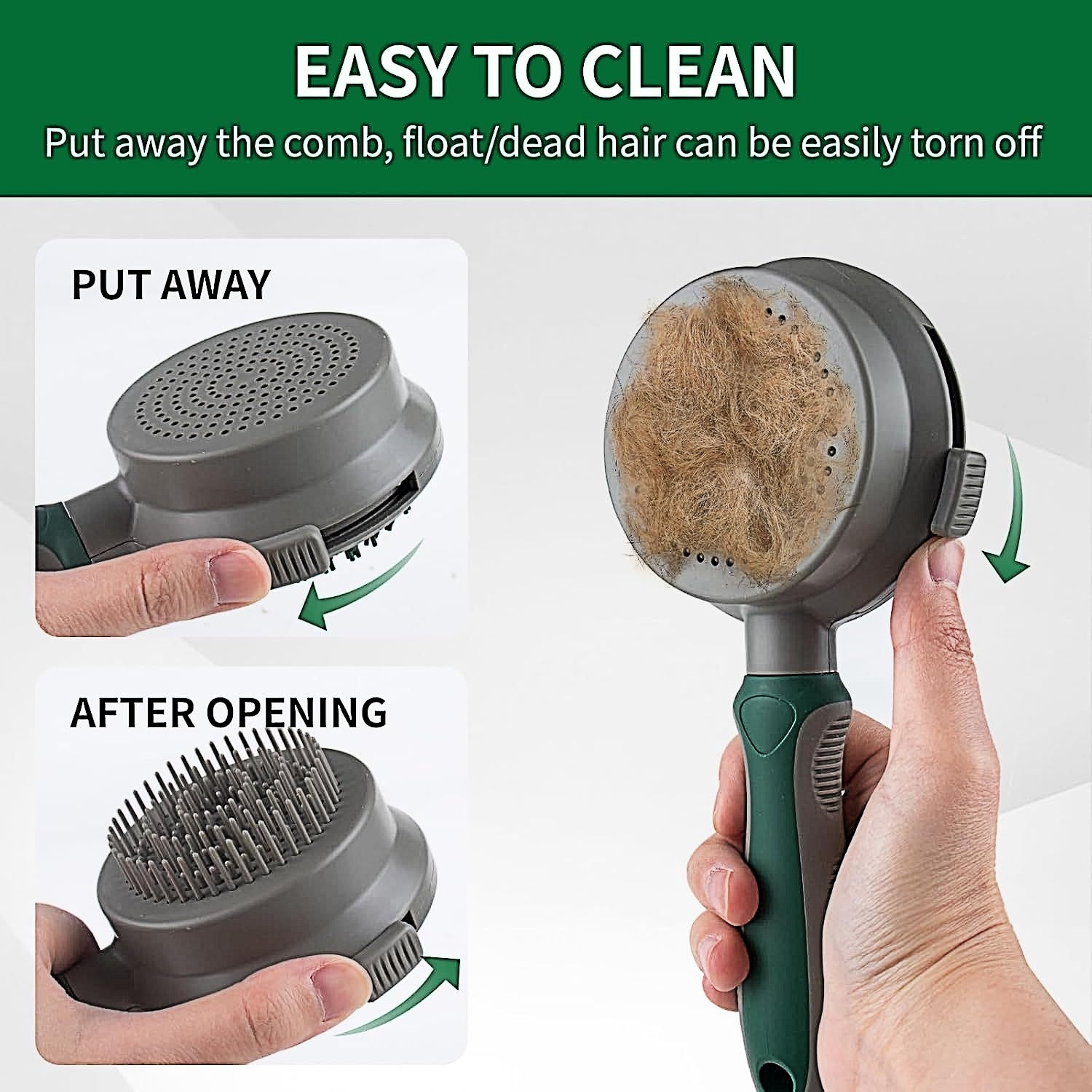 2-in-1 Pet Brush - Detangling and Massage Brush