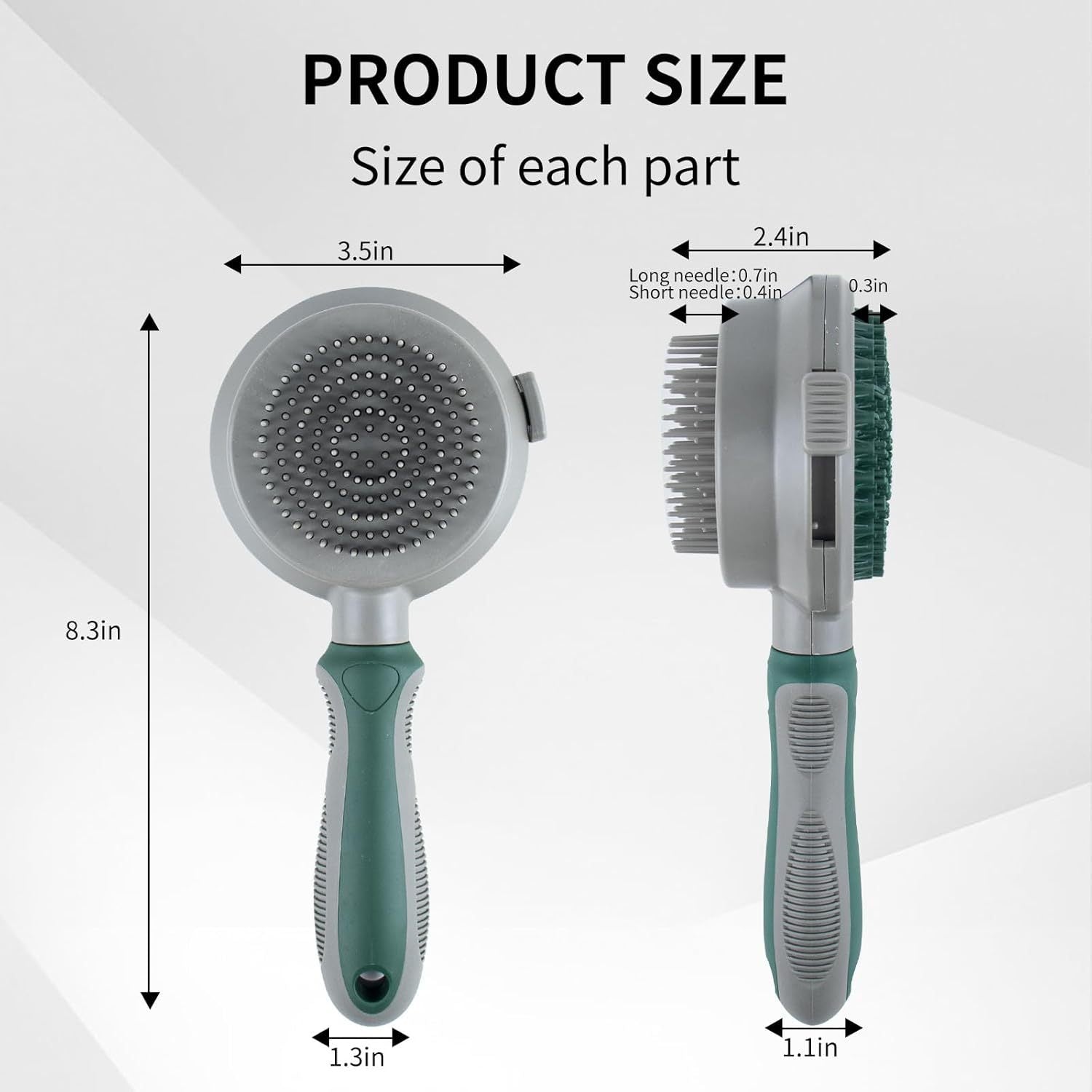 2-in-1 Pet Brush - Detangling and Massage Brush