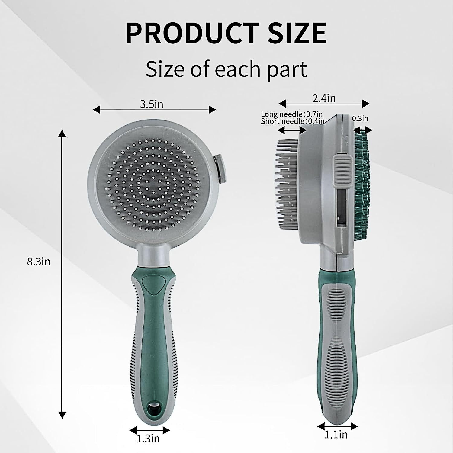 2-in-1 Pet Brush - Detangling and Massage Brush