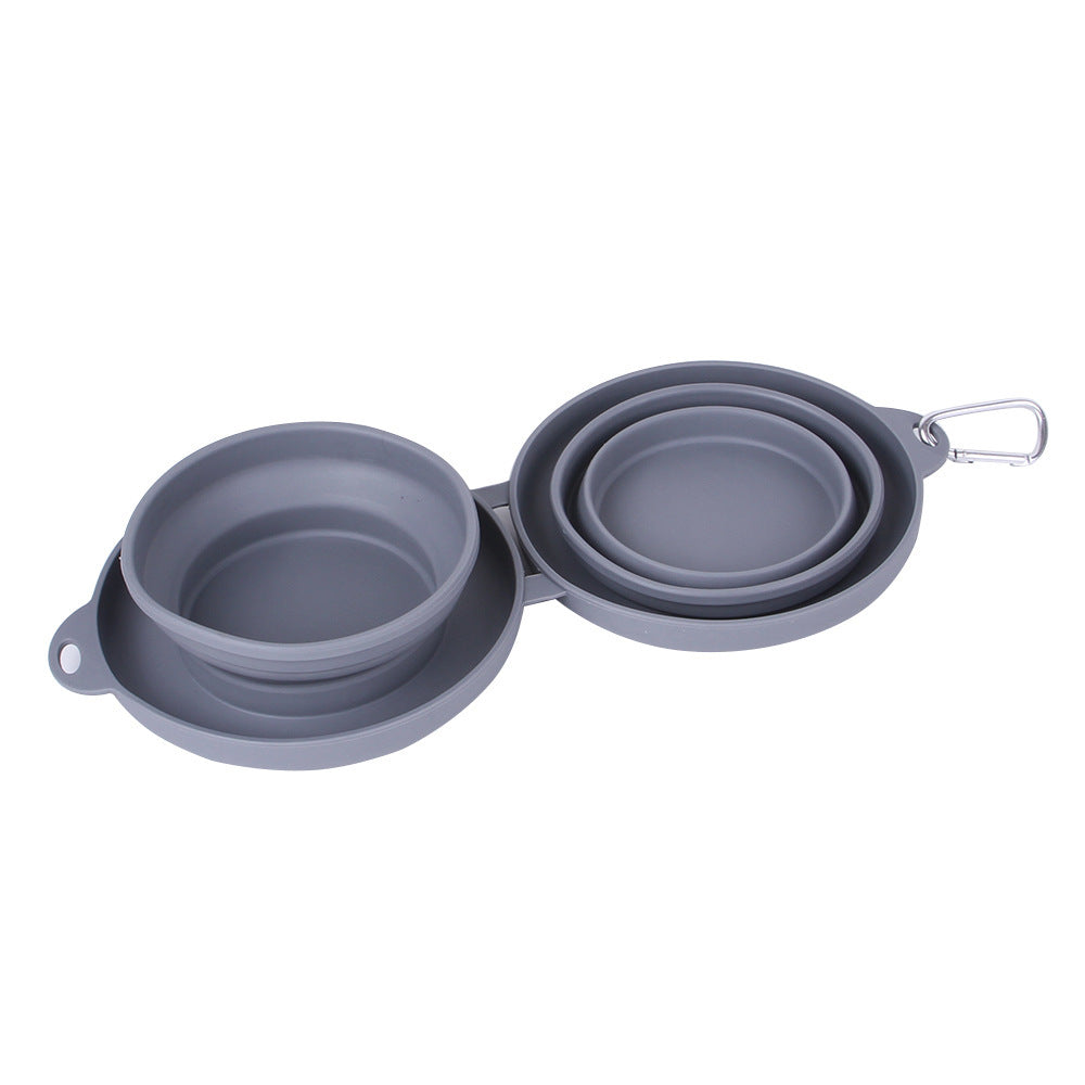 Double Folding Pet Bowl