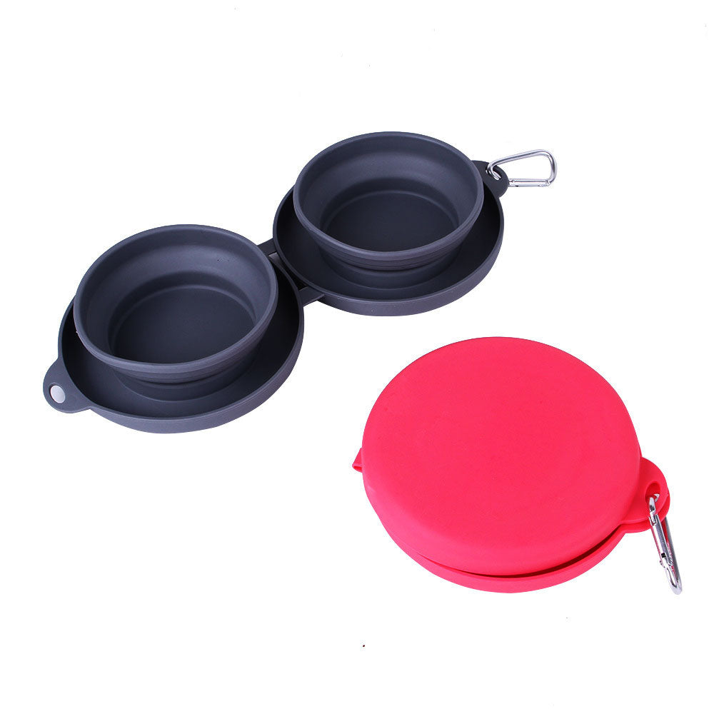 Double Folding Pet Bowl