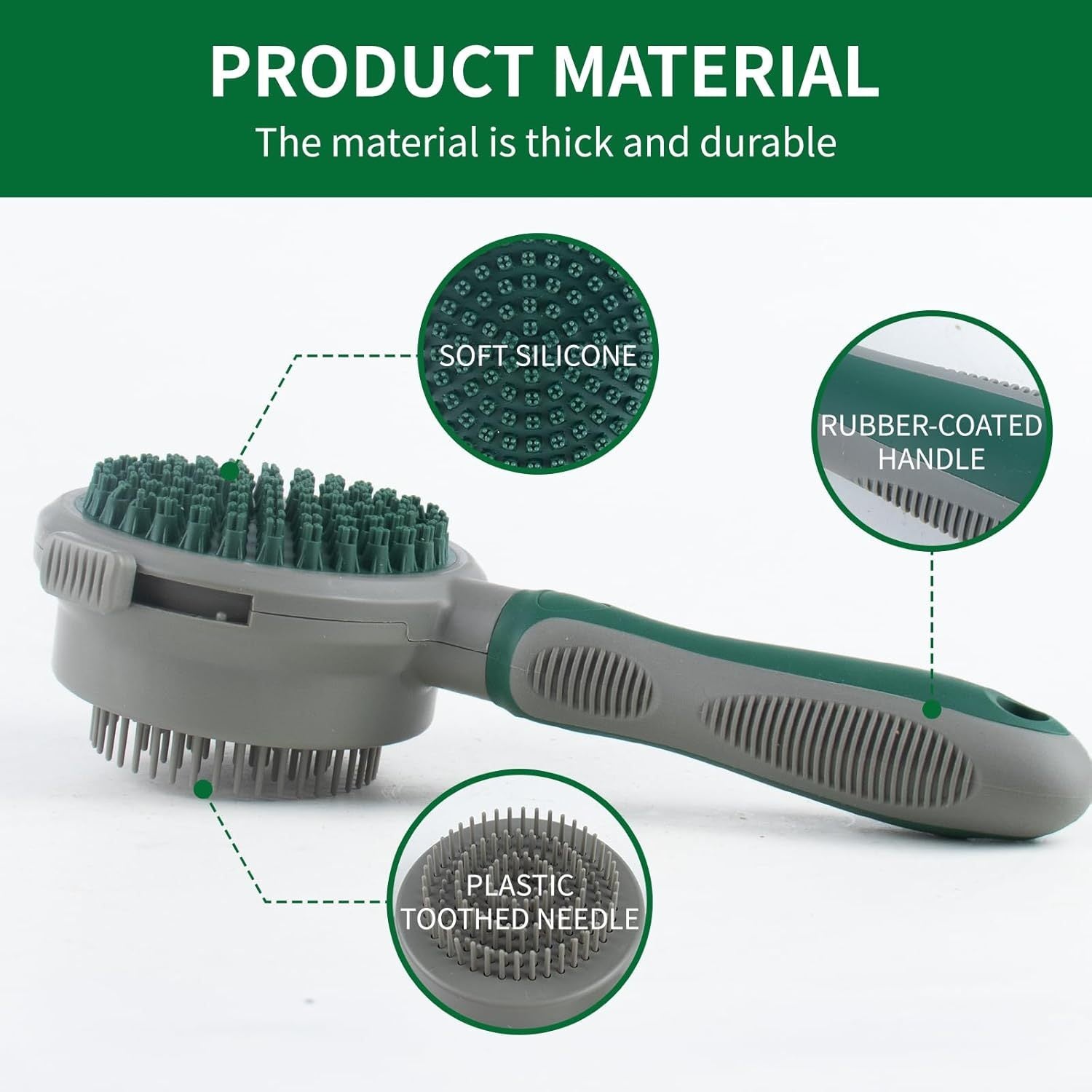 2-in-1 Pet Brush - Detangling and Massage Brush