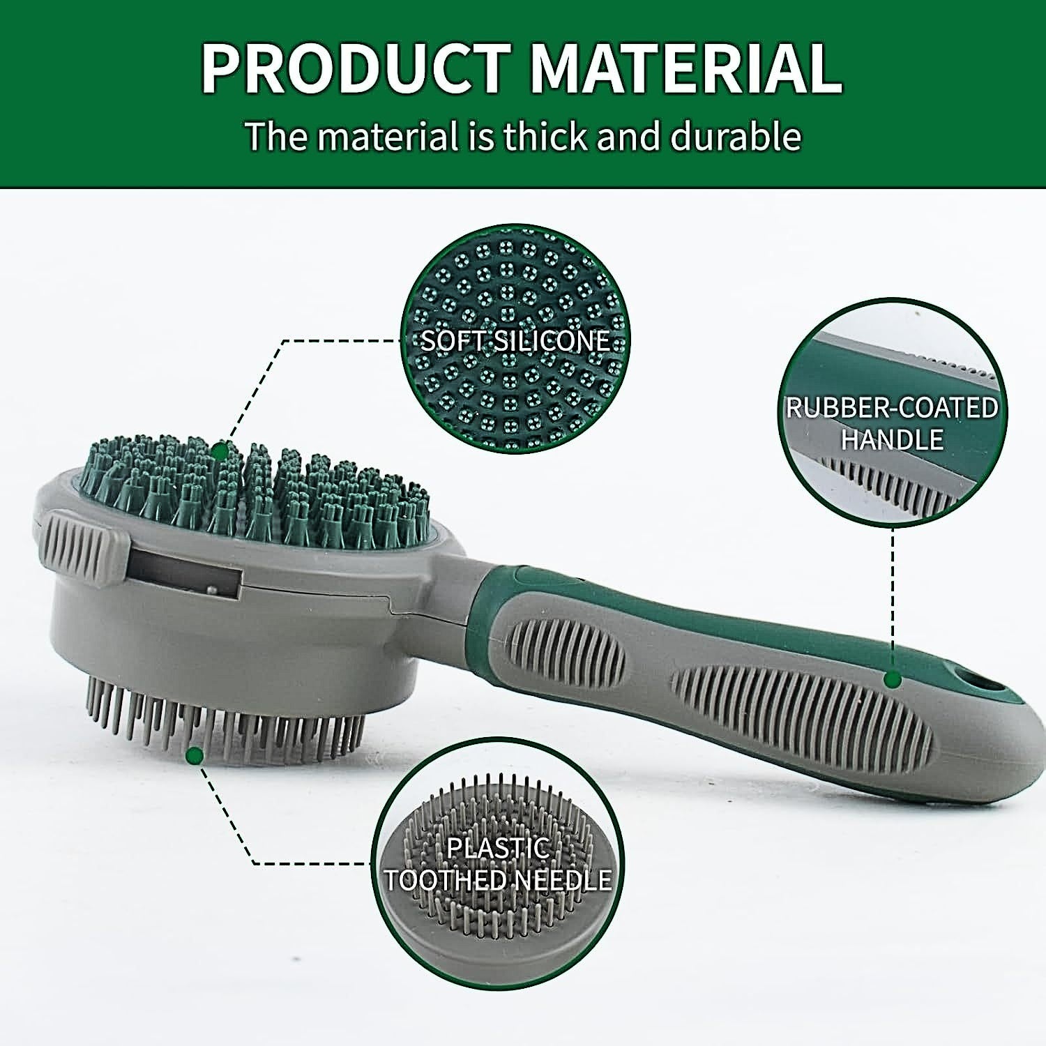 2-in-1 Pet Brush - Detangling and Massage Brush
