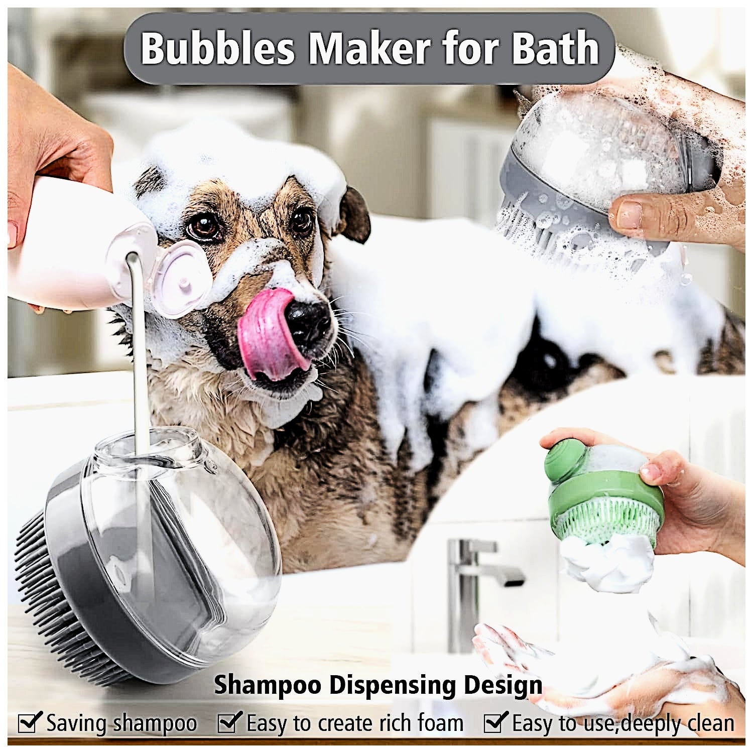 Silicone Pet Bath Brush