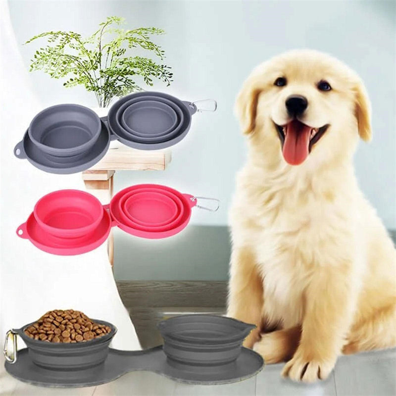 Double Folding Pet Bowl