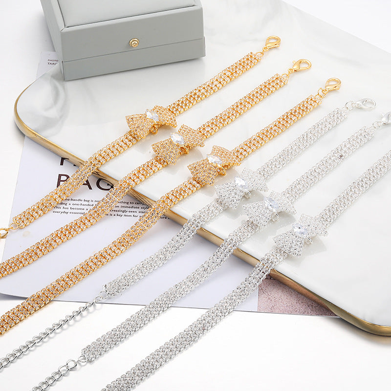 Adjustable Crystal Bow Diamond Pet Collar
