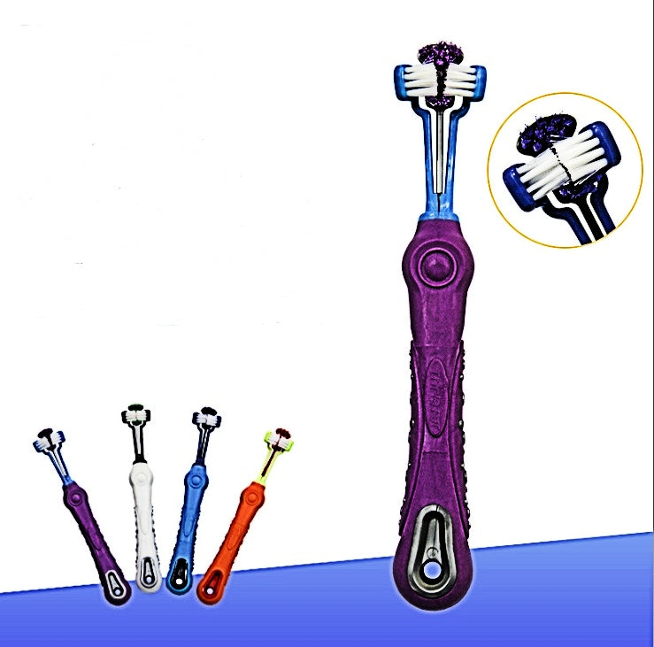 3-Sided Pet Toothbrush