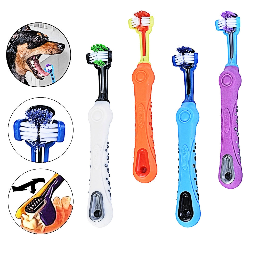 3-Sided Pet Toothbrush
