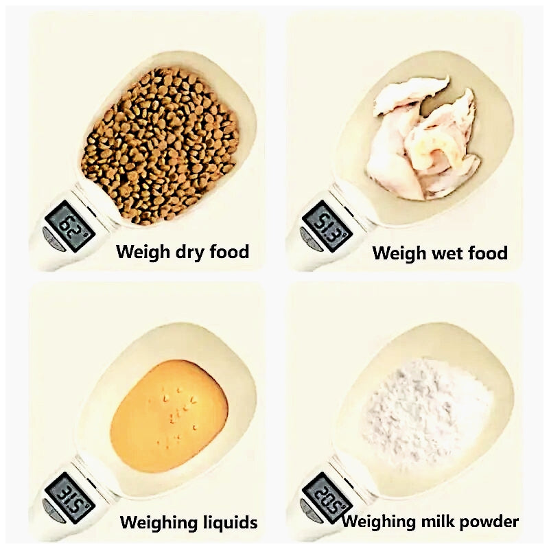 Electronic Pet Food Measuring Spoon with LCD Display