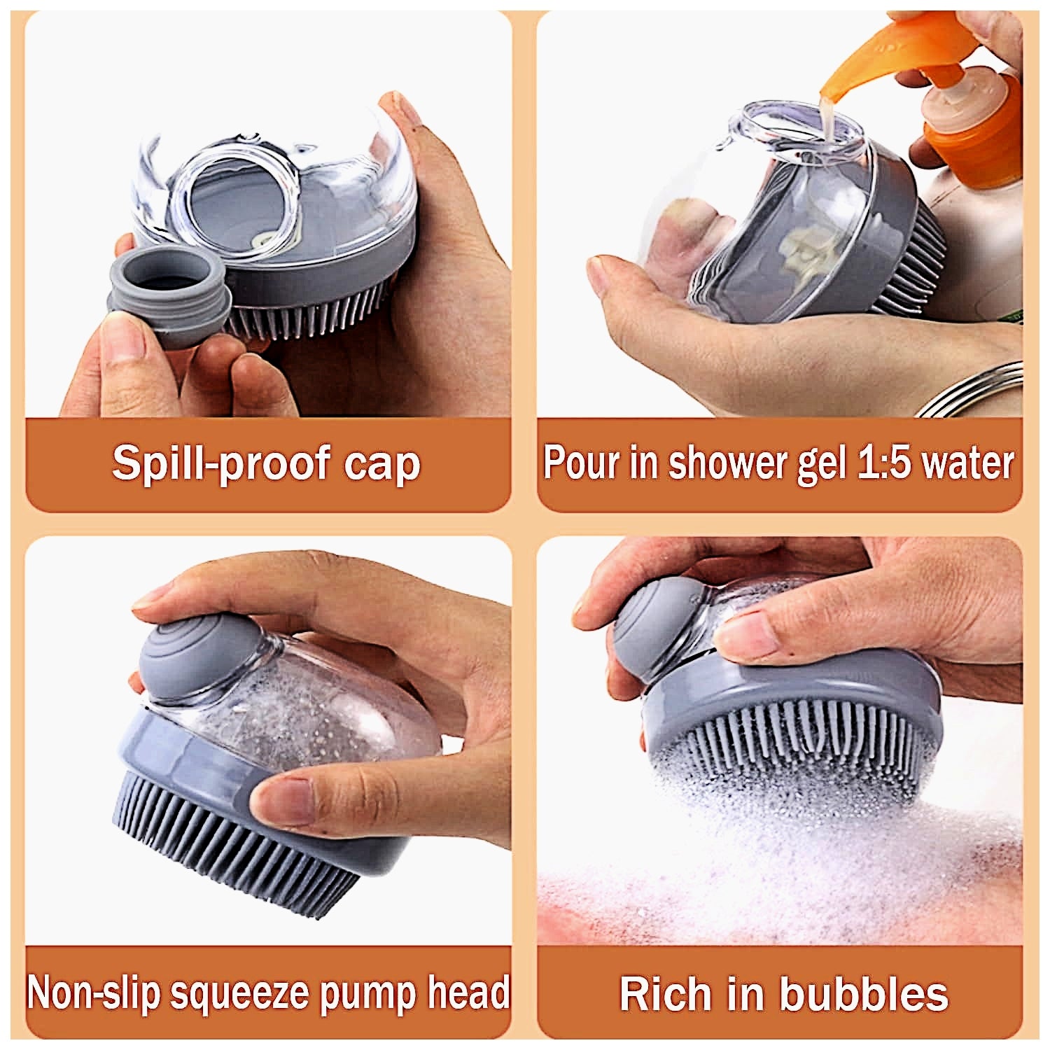 Silicone Pet Bath Brush
