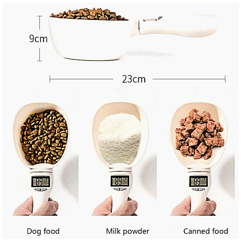 Electronic Pet Food Measuring Spoon with LCD Display