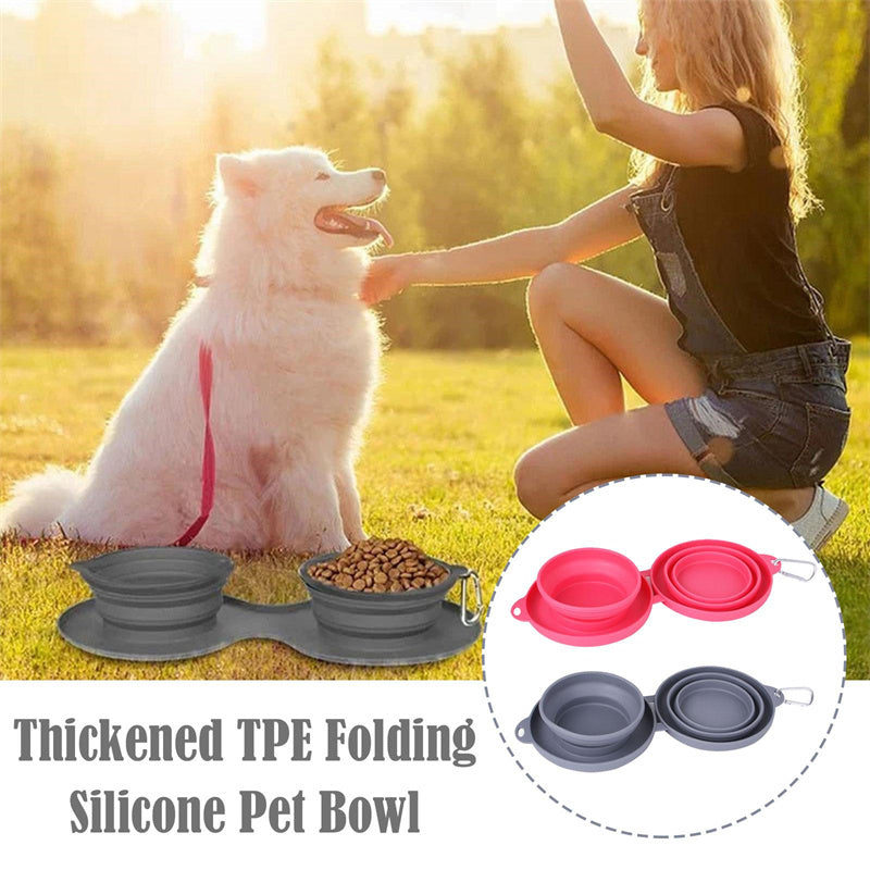 Double Folding Pet Bowl