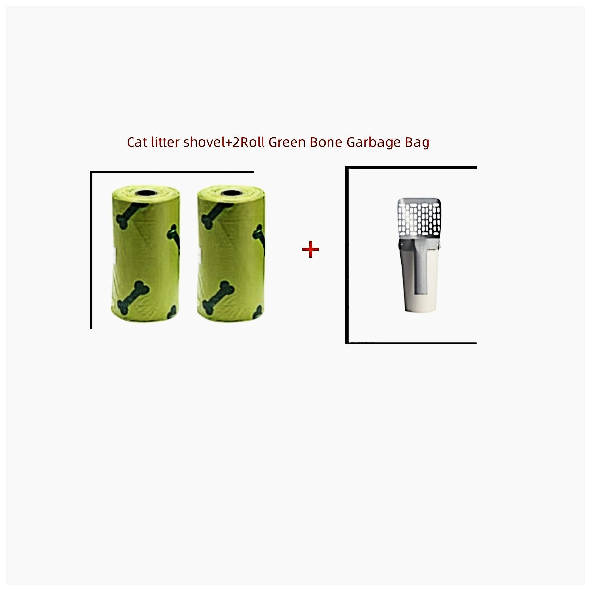 Cat Litter Scoop with Trash Bags - Complete Set