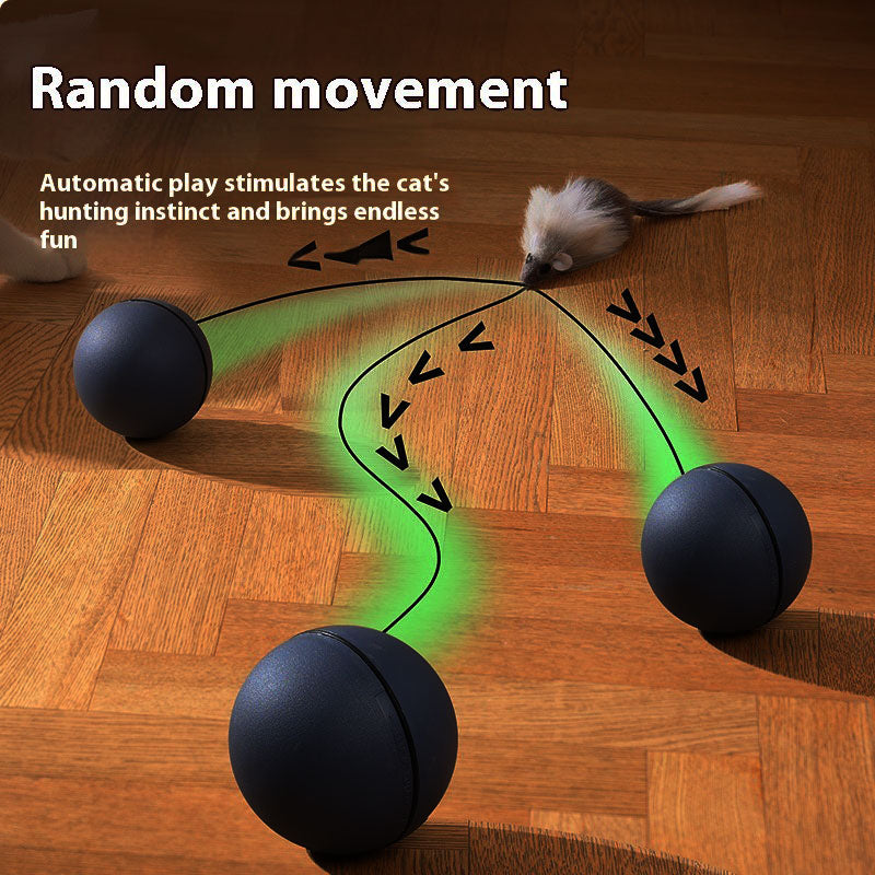 Automatic Electric Ball with Mouse for Cats