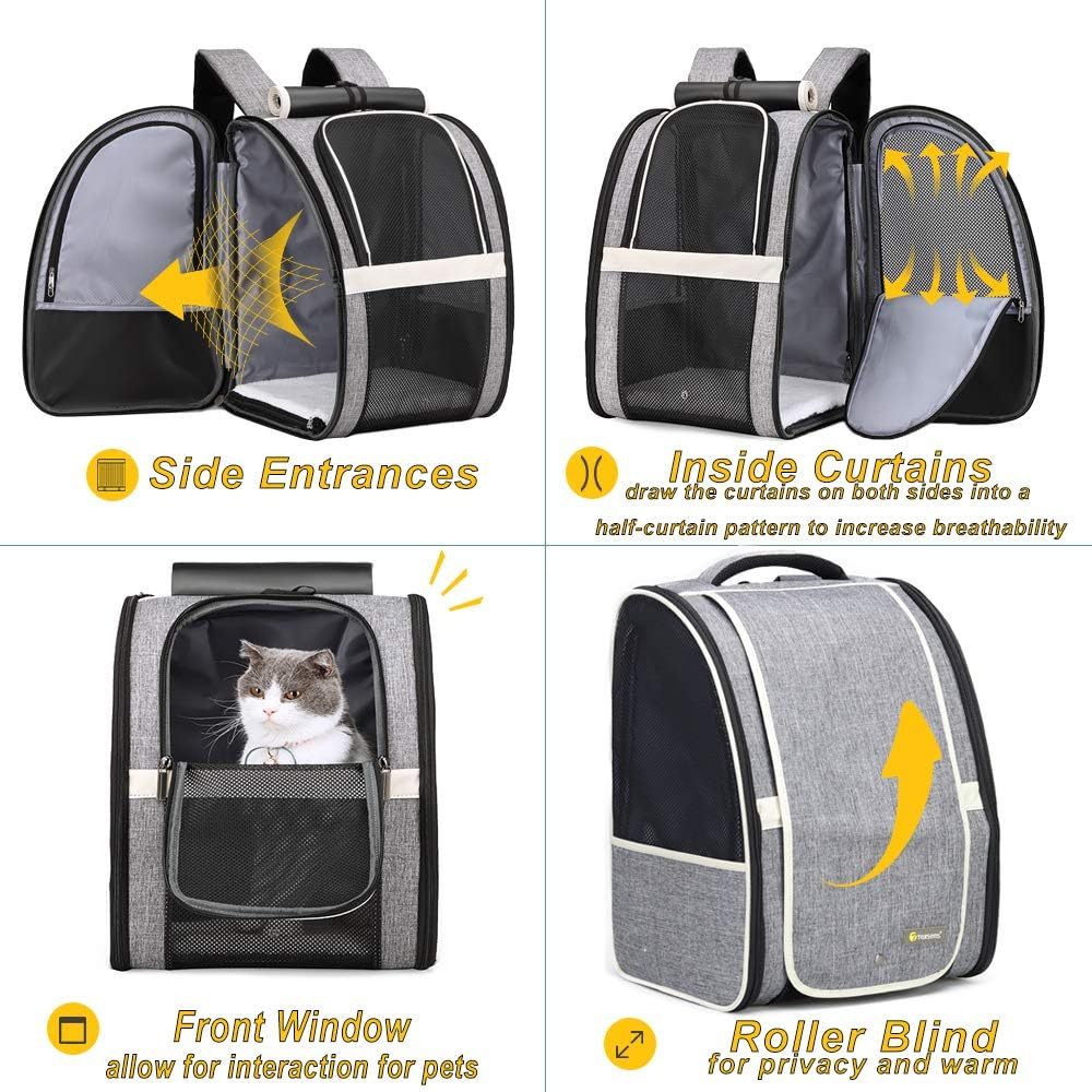 Breathable Carrier Backpack for Cats and Small Dogs